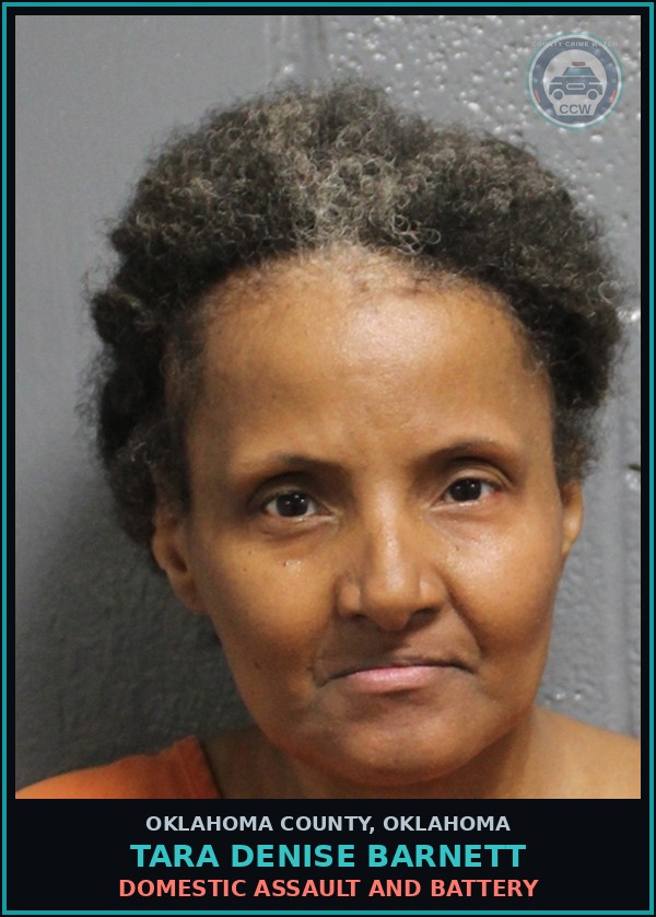 Booking mugshot of Tara Denise Barnett in Oklahoma County