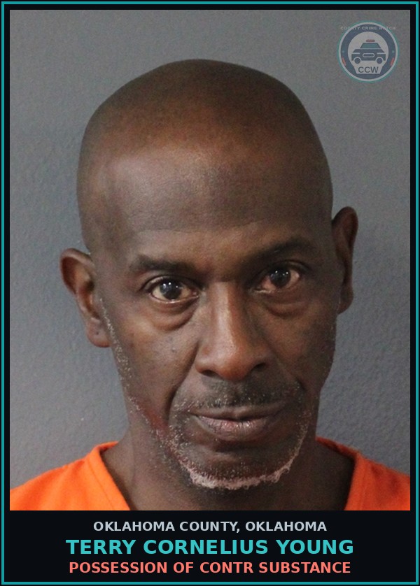 Booking mugshot of Terry Cornelius Young in Oklahoma County