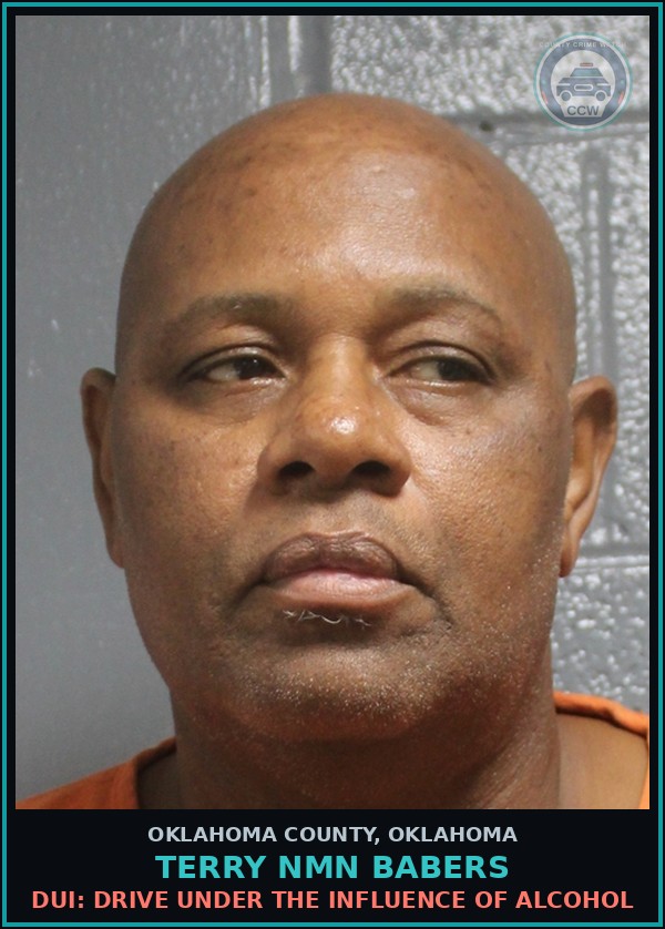 Booking mugshot of Terry Nmn Babers in Oklahoma County