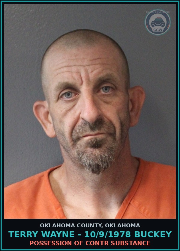 Booking mugshot of Terry Wayne - 10/9/1978 Buckey in Oklahoma County