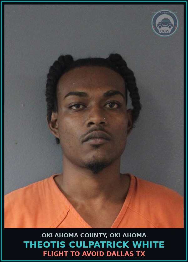 Booking mugshot of Theotis Culpatrick White in Oklahoma County