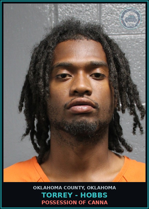Booking mugshot of Torrey - Hobbs in Oklahoma County