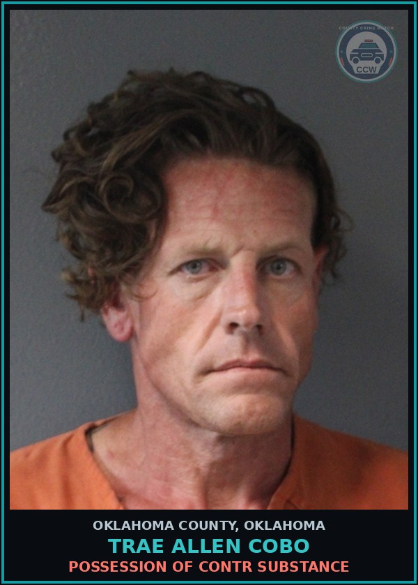 Booking mugshot of Trae Allen Cobo in Oklahoma County