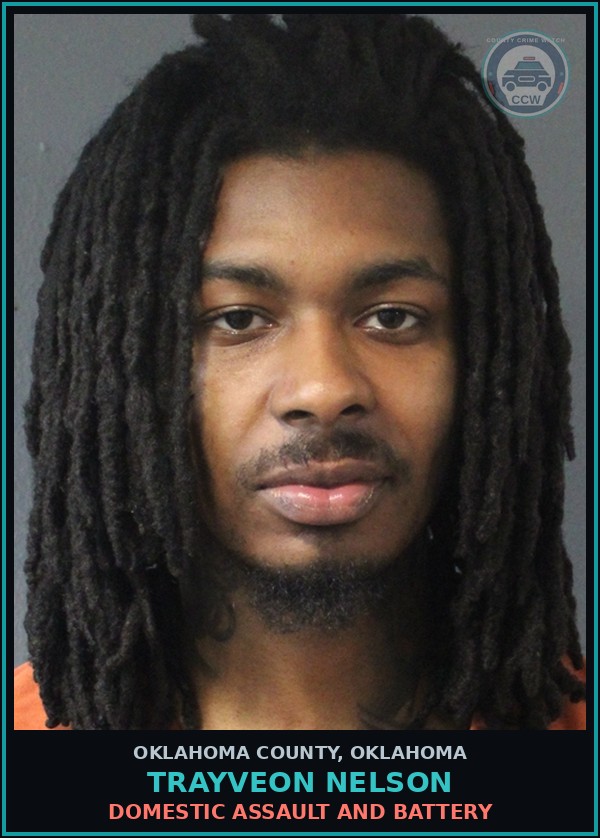 Booking mugshot of Trayveon Nelson in Oklahoma County