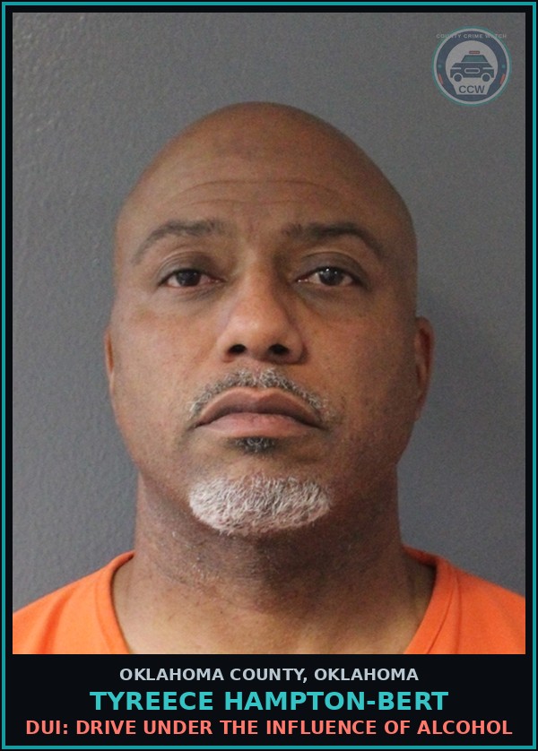 Booking mugshot of Tyreece Hampton-Bert in Oklahoma County