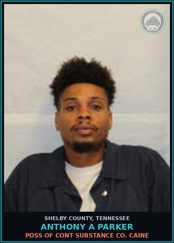 Booking mugshot of ANTHONY A PARKER in Shelby County