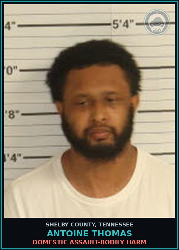 Booking mugshot of ANTOINE THOMAS in Shelby County