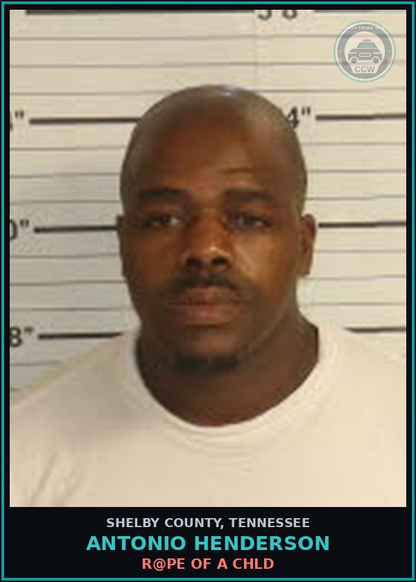 Booking mugshot of ANTONIO HENDERSON in Shelby County