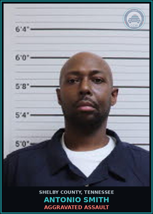Booking mugshot of ANTONIO SMITH in Shelby County