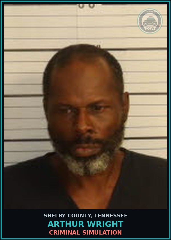 Booking mugshot of ARTHUR WRIGHT in Shelby County