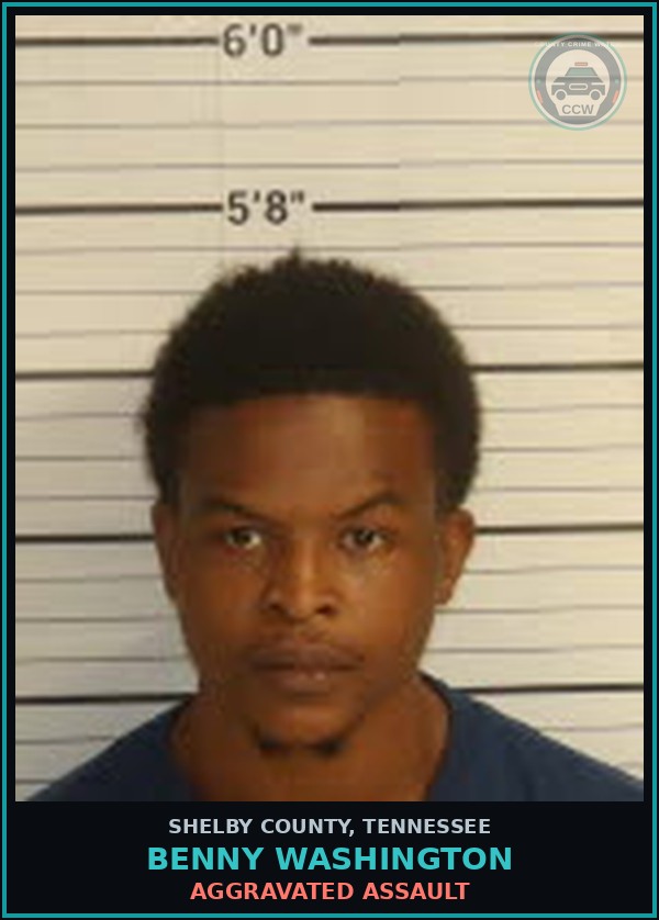 Booking mugshot of BENNY WASHINGTON in Shelby County