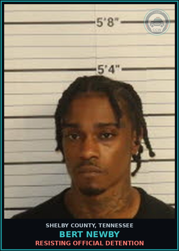 Booking mugshot of BERT NEWBY in Shelby County