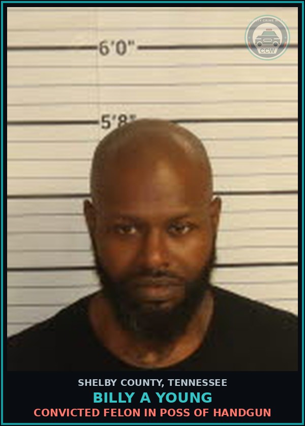 Booking mugshot of BILLY A YOUNG in Shelby County