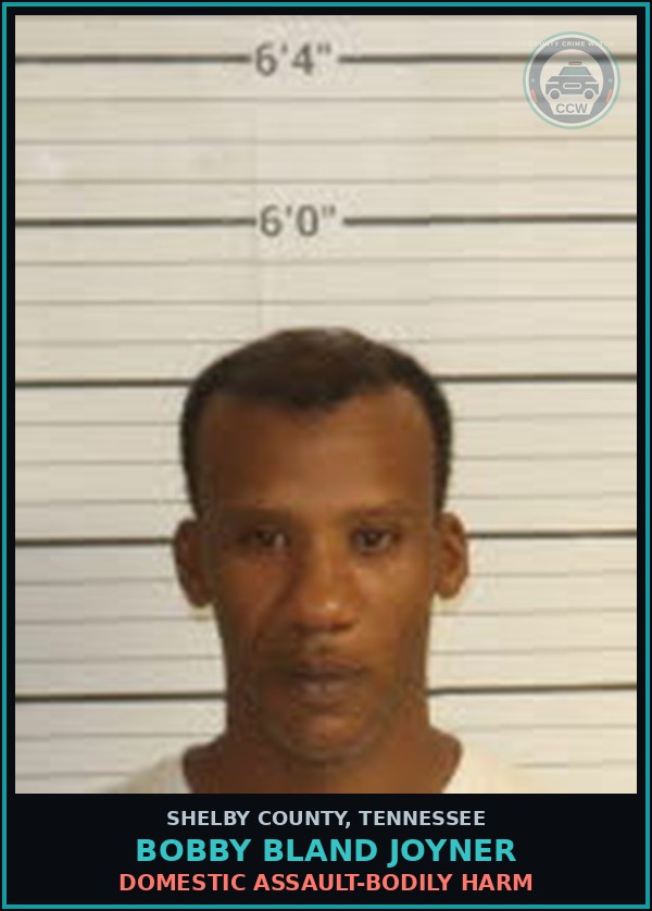 Booking mugshot of BOBBY BLAND JOYNER in Shelby County