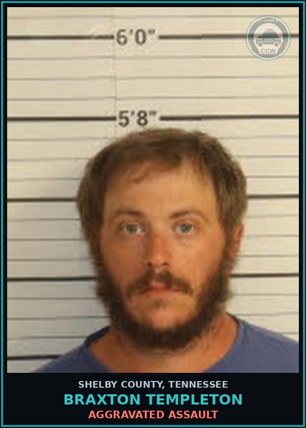 Booking mugshot of BRAXTON TEMPLETON in Shelby County