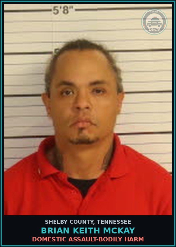 Booking mugshot of BRIAN KEITH MCKAY in Shelby County