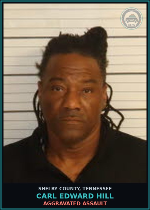 Booking mugshot of CARL EDWARD HILL in Shelby County