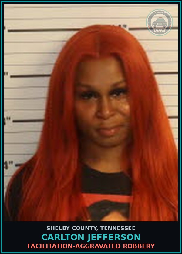 Booking mugshot of CARLTON JEFFERSON in Shelby County