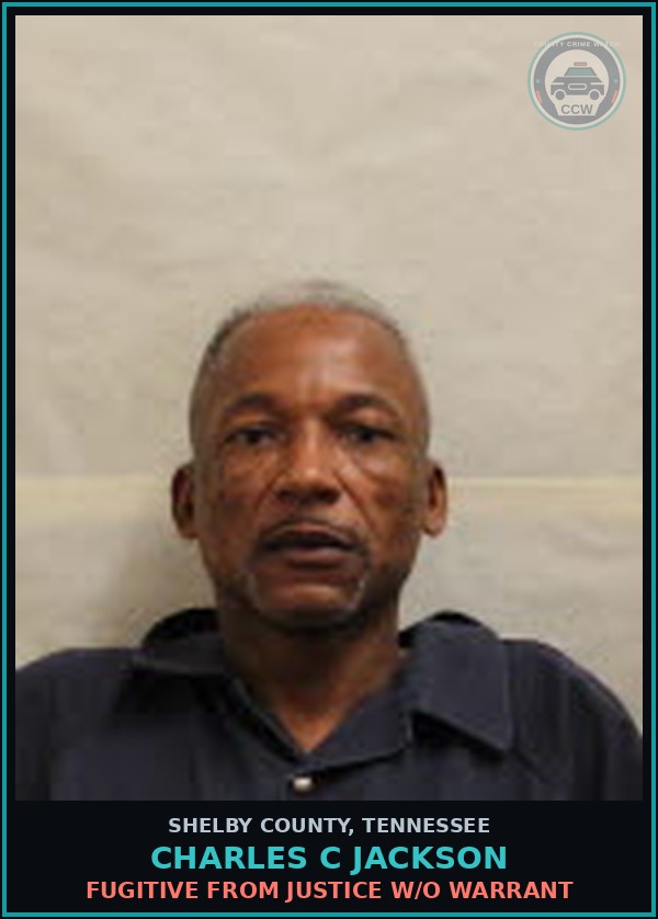 Booking mugshot of CHARLES C JACKSON in Shelby County