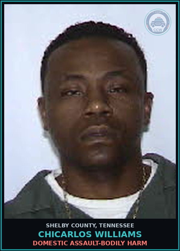 Booking mugshot of CHICARLOS WILLIAMS in Shelby County