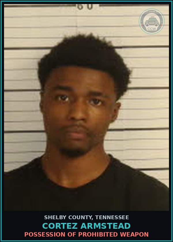 Booking mugshot of CORTEZ ARMSTEAD in Shelby County