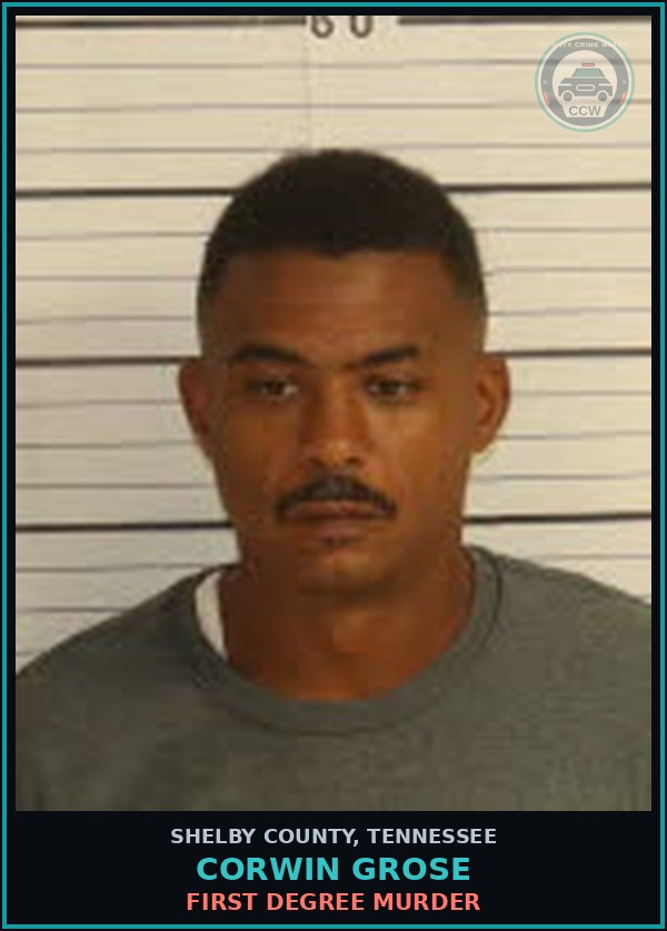 Booking mugshot of CORWIN GROSE in Shelby County
