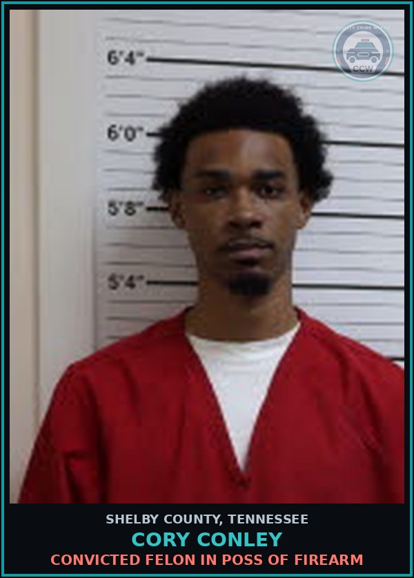 Booking mugshot of CORY CONLEY in Shelby County