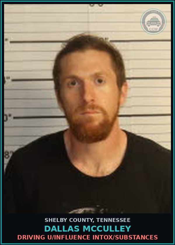 Booking mugshot of DALLAS MCCULLEY in Shelby County