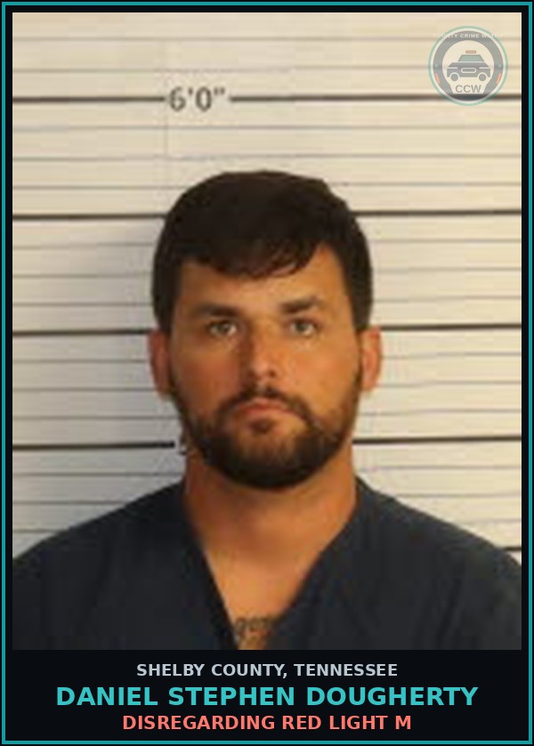 Booking mugshot of DANIEL STEPHEN DOUGHERTY in Shelby County