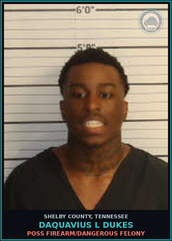 Booking mugshot of DAQUAVIUS L DUKES in Shelby County