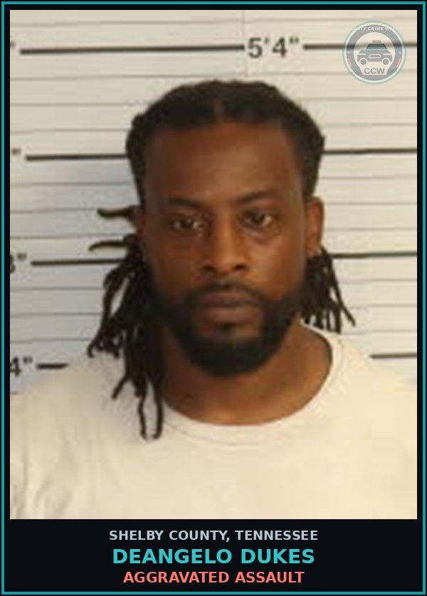 Booking mugshot of DEANGELO DUKES in Shelby County