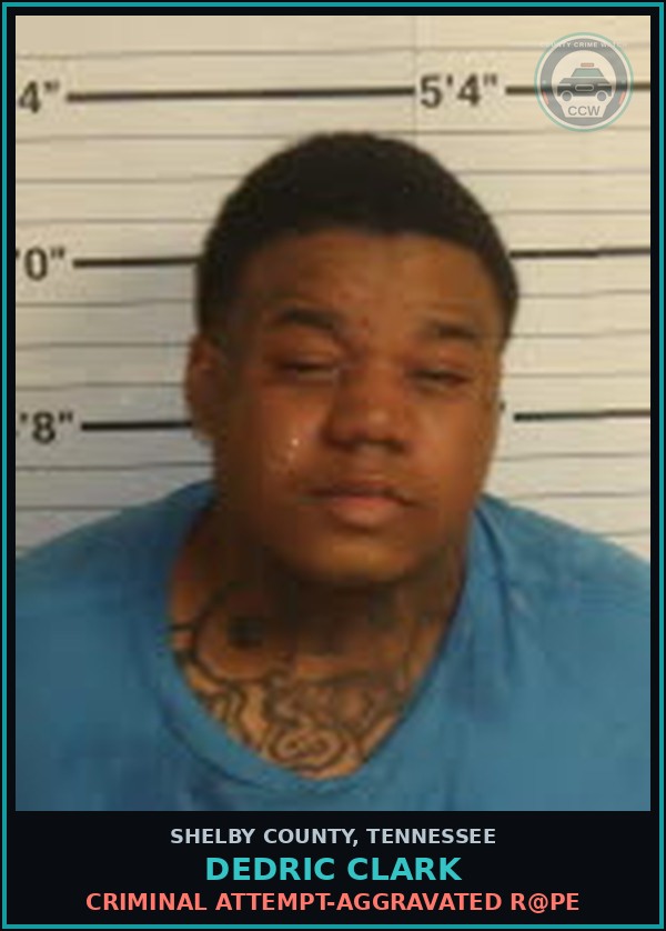 Booking mugshot of DEDRIC CLARK in Shelby County