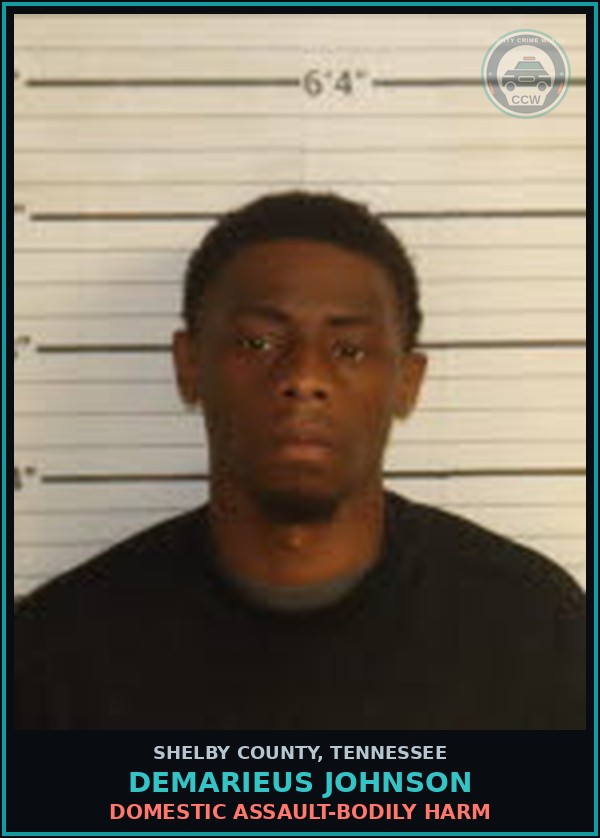 Booking mugshot of DEMARIEUS JOHNSON in Shelby County