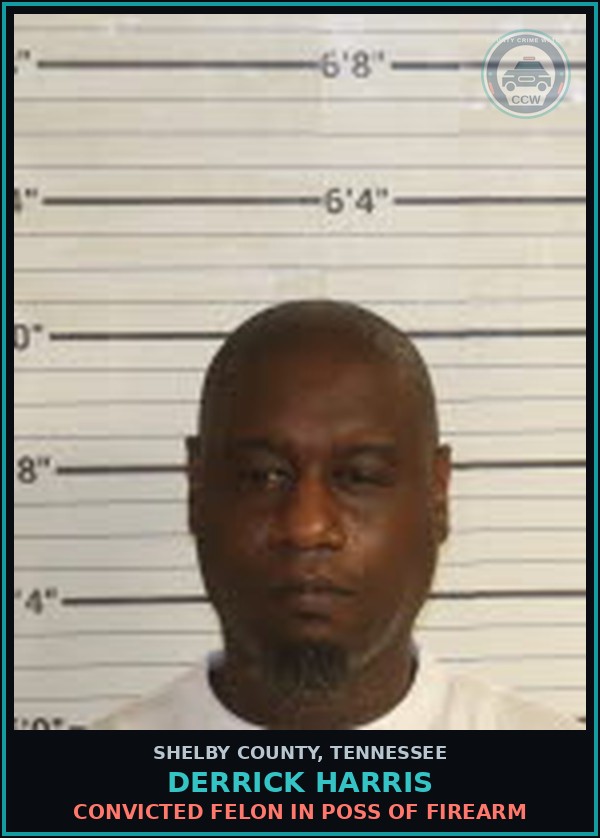 Booking mugshot of DERRICK HARRIS in Shelby County