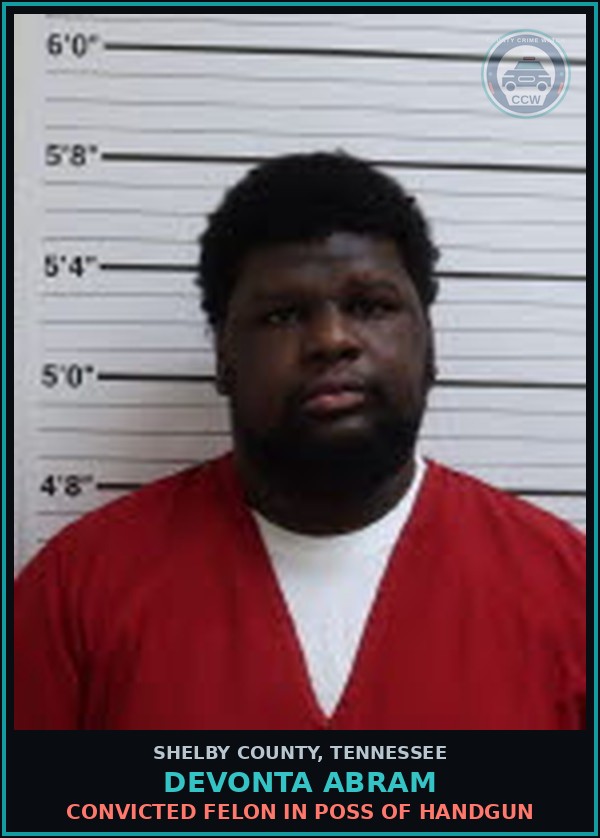 Booking mugshot of DEVONTA ABRAM in Shelby County