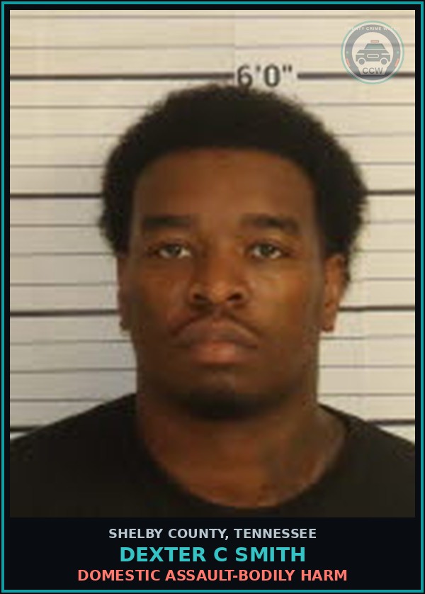 Booking mugshot of DEXTER C SMITH in Shelby County