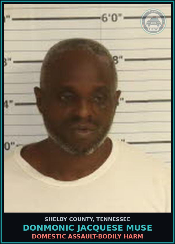 Booking mugshot of DONMONIC JACQUESE MUSE in Shelby County