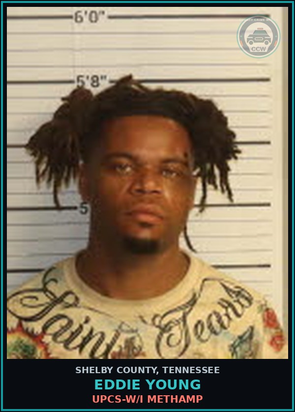 Booking mugshot of EDDIE YOUNG in Shelby County
