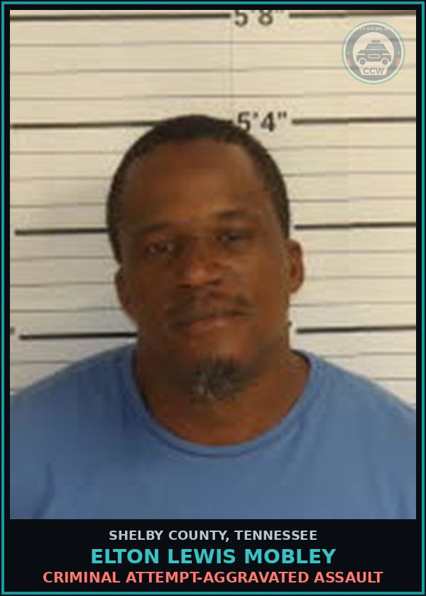 Booking mugshot of ELTON LEWIS MOBLEY in Shelby County