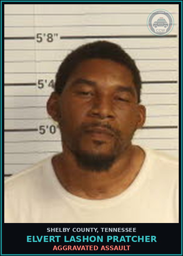 Booking mugshot of ELVERT LASHON PRATCHER in Shelby County