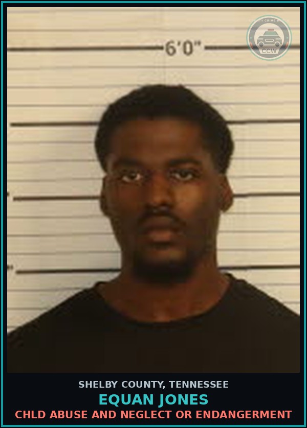 Booking mugshot of EQUAN JONES in Shelby County