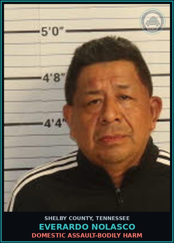Booking mugshot of EVERARDO NOLASCO in Shelby County