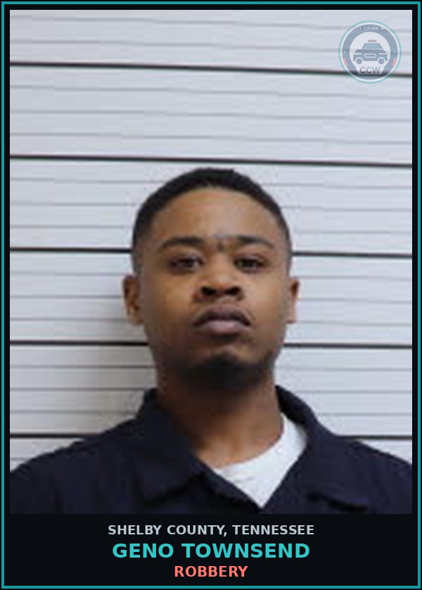 Booking mugshot of GENO TOWNSEND in Shelby County