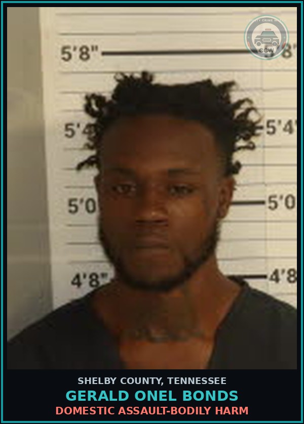 Booking mugshot of GERALD ONEL BONDS in Shelby County