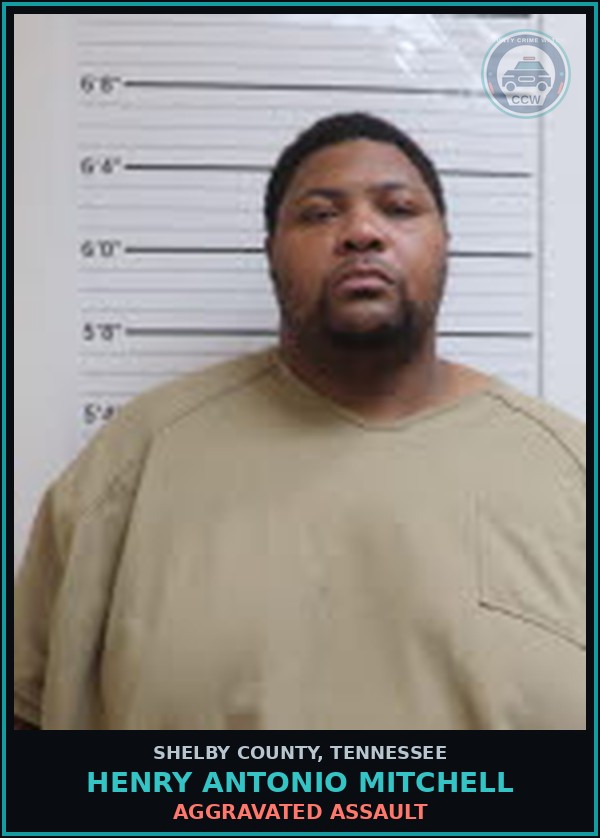 Booking mugshot of HENRY ANTONIO MITCHELL in Shelby County