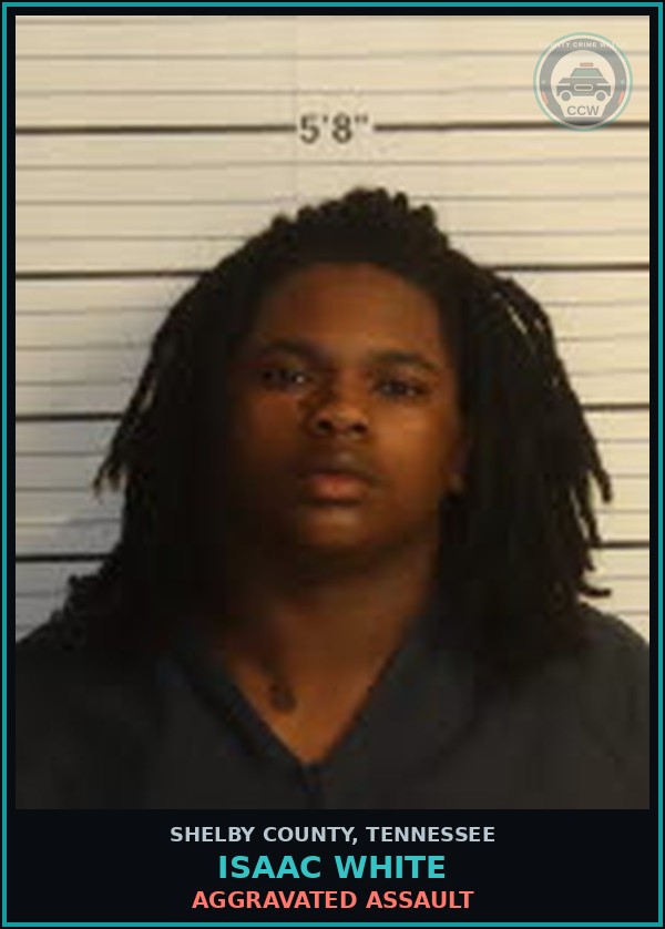 Booking mugshot of ISAAC WHITE in Shelby County