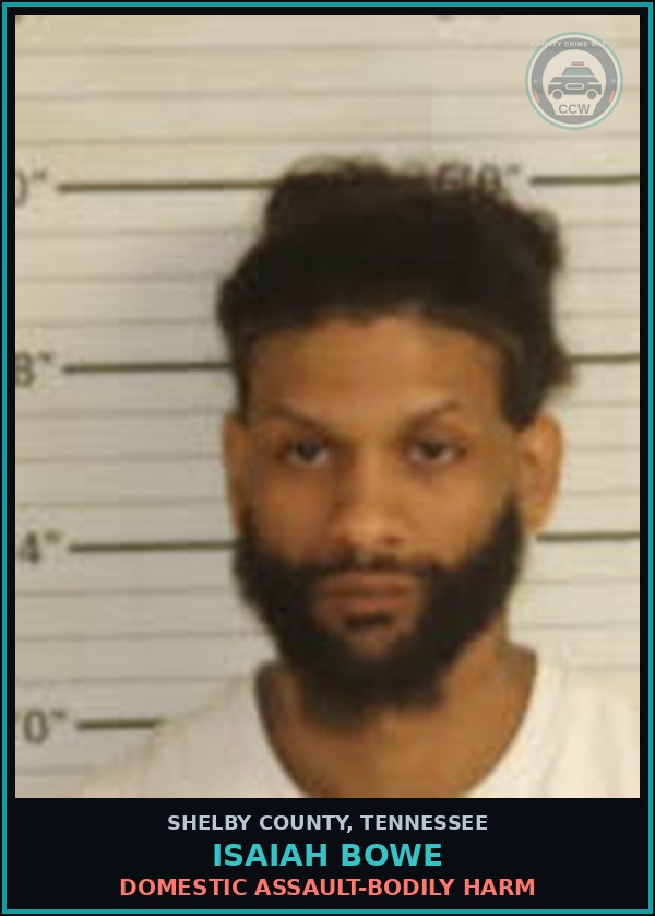 Booking mugshot of ISAIAH BOWE in Shelby County