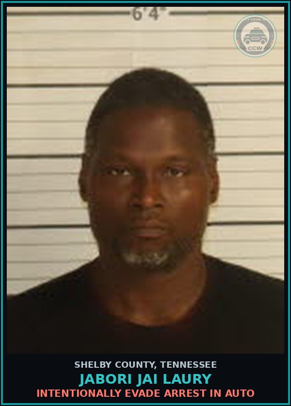 Booking mugshot of JABORI JAI LAURY in Shelby County