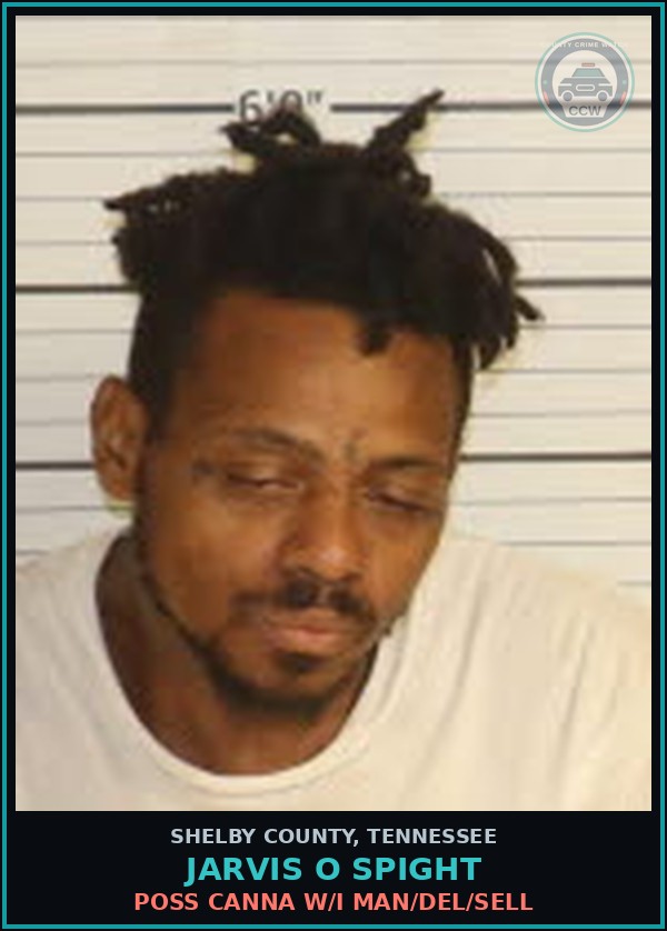 Booking mugshot of JARVIS O SPIGHT in Shelby County