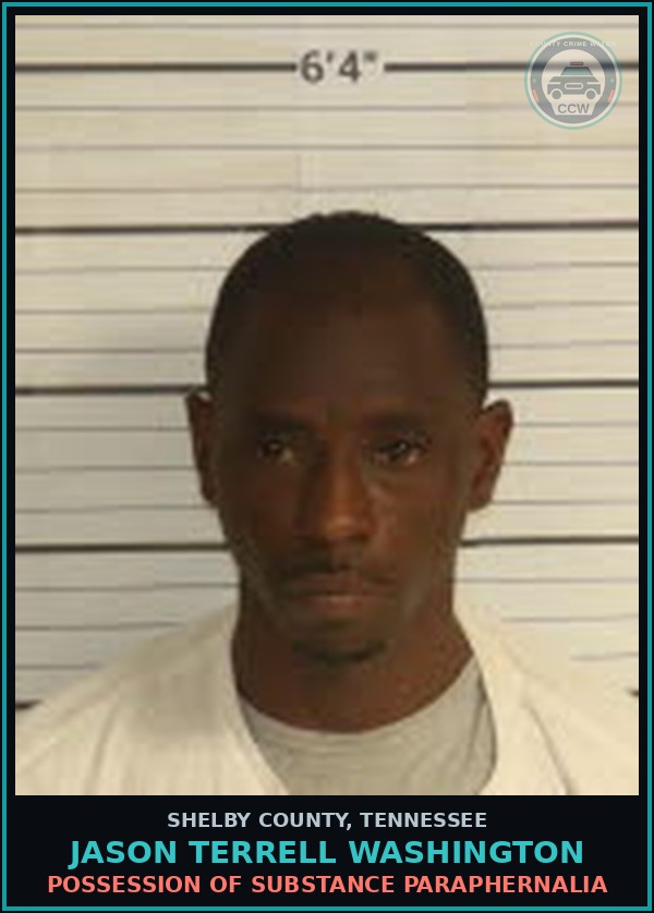 Booking mugshot of JASON TERRELL WASHINGTON in Shelby County
